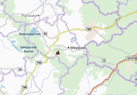 Karte Stadtplan Meppadi
