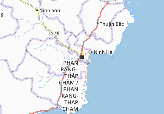 Phan Rang–Tháp Chàm Map