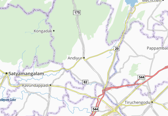 Andiyur Map