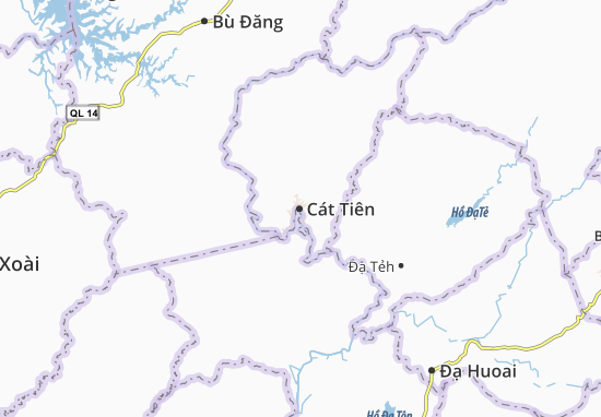 Cát Tiên Map