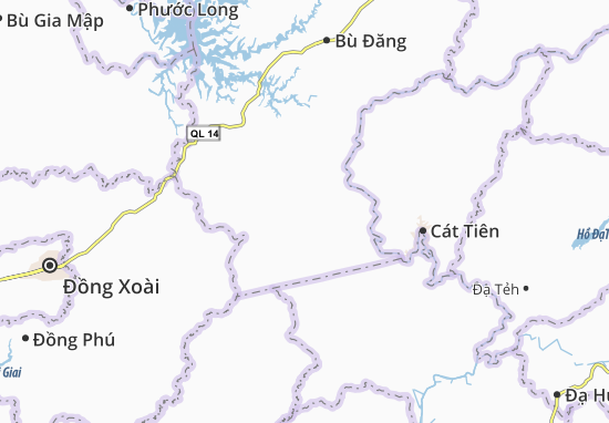 Karte Stadtplan Đăng Hà