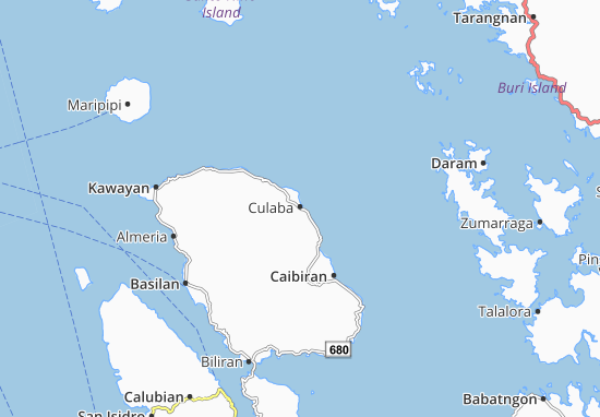 Kaart Plattegrond Culaba
