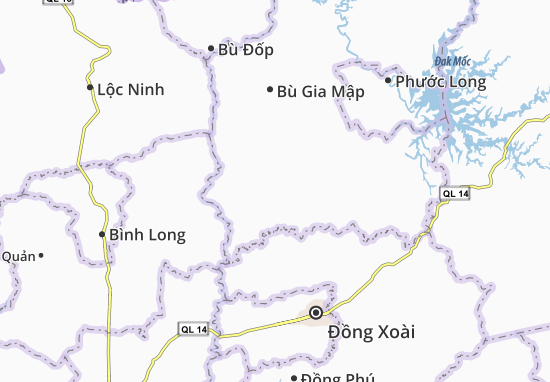 Mapa Long Tân