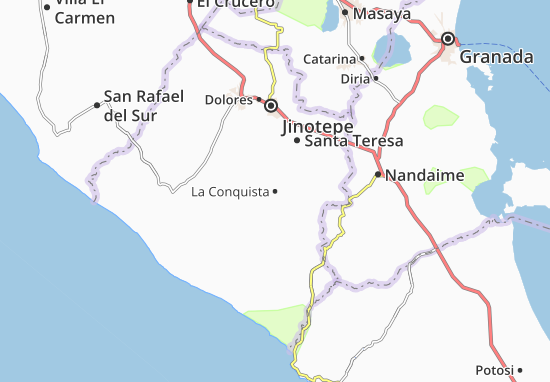 Kaart Plattegrond La Conquista