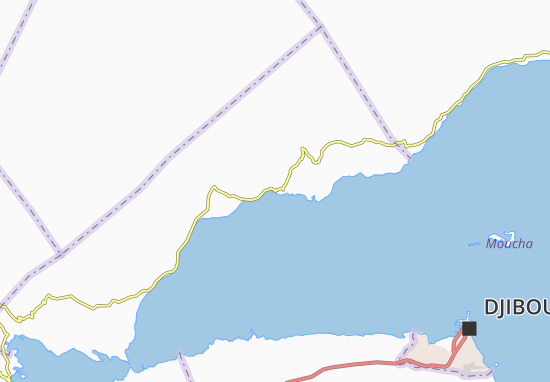 Karte Stadtplan Tadjoura