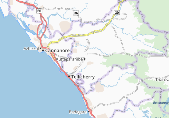 Mapa Kuttaparamba