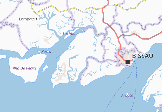 Kaart Plattegrond Ponta da Negado