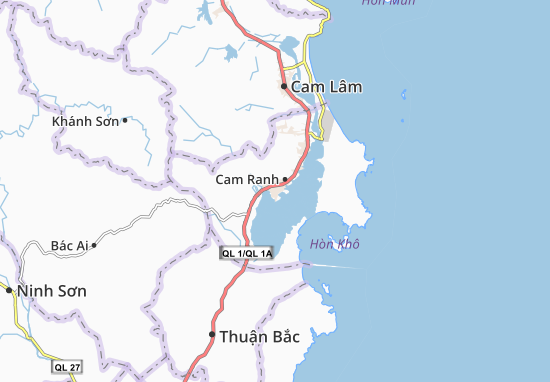 Karte Stadtplan Cam Linh