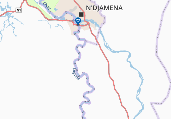 Karte Stadtplan Maina-Madou