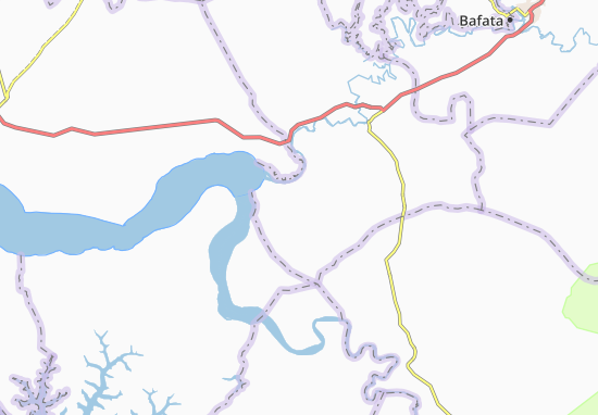 Kaart Plattegrond Gundague Beafada