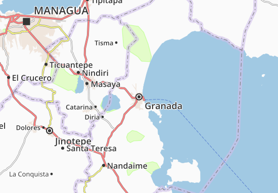 Kaart Plattegrond Granada