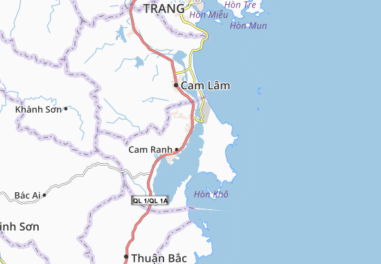 Karte Stadtplan Cam Phúc Bắc
