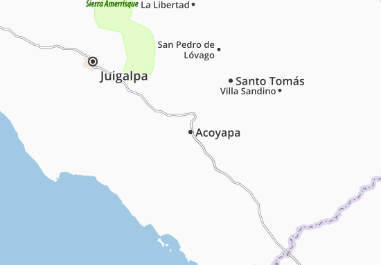 Kaart Plattegrond Acoyapa
