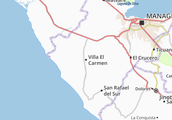 Kaart Plattegrond Villa El Carmen