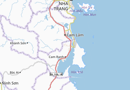 Karte Stadtplan Cam Thành Nam