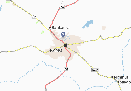 Karte Stadtplan Kano