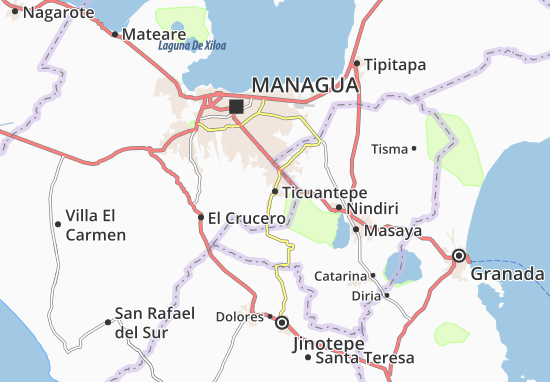 Karte Stadtplan Ticuantepe