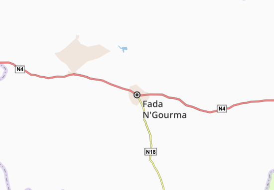 Fada N&#x27;Gourma Map