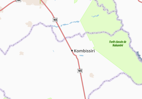 Karte Stadtplan Kombissiri