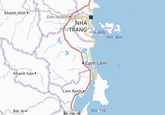 Kaart Plattegrond Cam Hải Tây