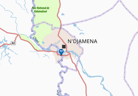 Karte Stadtplan Dambe
