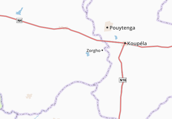 Karte Stadtplan Dakongo