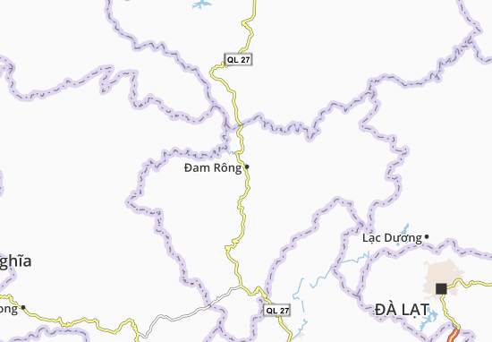 Karte Stadtplan Đam Rông