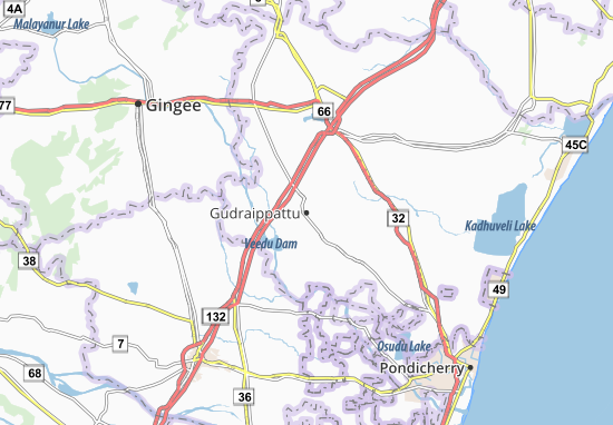 Karte Stadtplan Gudraippattu