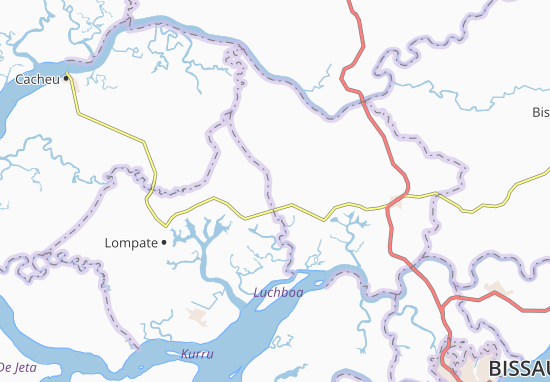 Karte Stadtplan Quedanga