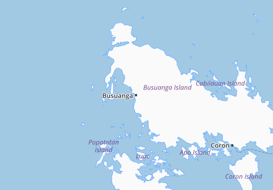 Kaart Plattegrond Busuanga