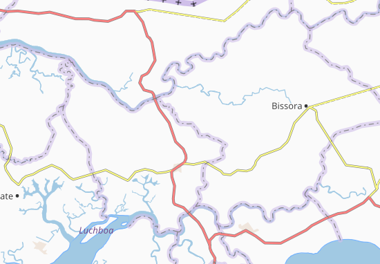 Kaart Plattegrond Bissauzinho