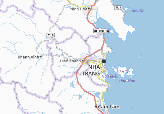 Karte Stadtplan Diên Sơn
