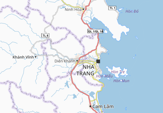 Karte Stadtplan Diên Phú