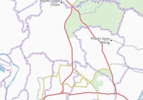 Karte Stadtplan Phumi Kreul