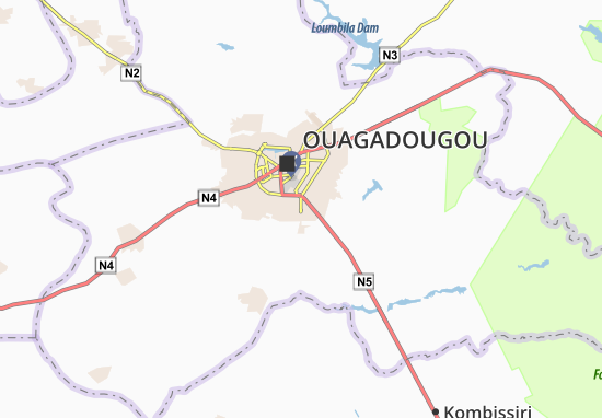 Mapa Ouaga 2000