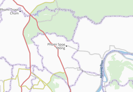 Karte Stadtplan Phumi Spoe Tbong
