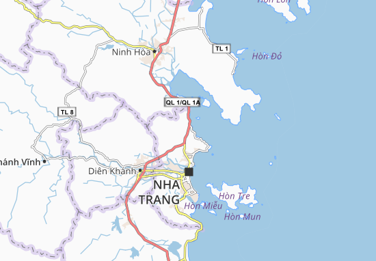 Karte Stadtplan Vĩnh Lương
