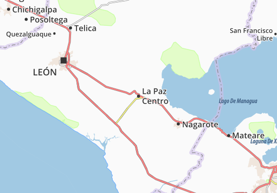 La Paz Centro Map