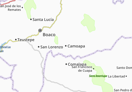 Kaart Plattegrond Camoapa