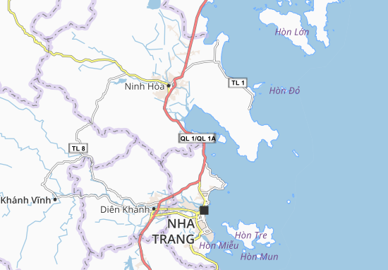 Karte Stadtplan Ninh Ích