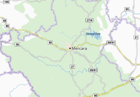 Mercara Map