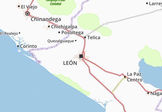 Kaart Plattegrond León