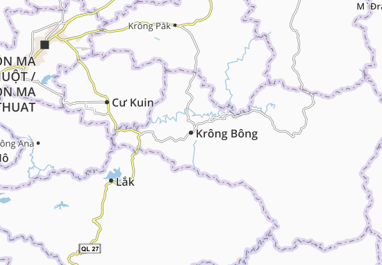 Kaart Plattegrond Krông Bông