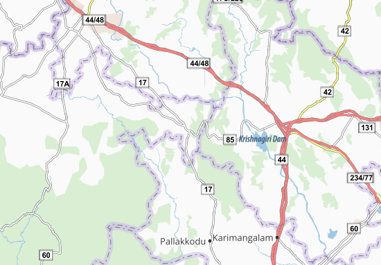 Kaart Plattegrond Rayakottal