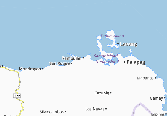 Kaart Plattegrond Pambujan