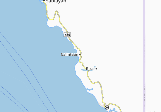Calintaan Map