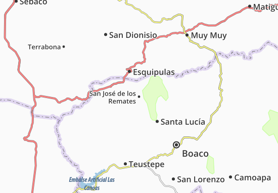 Kaart Plattegrond San José de los Remates