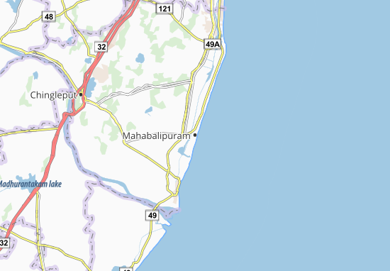 Mappe-Piantine Mahabalipuram
