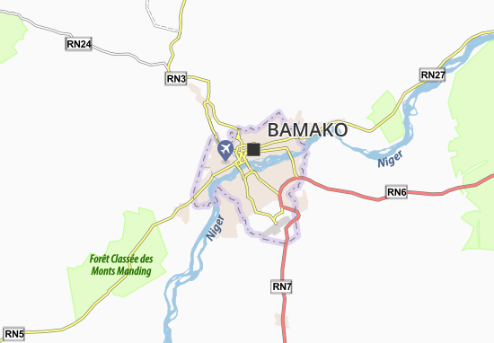 Mapa Badala-Bougou