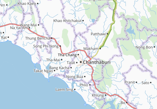 Karte Stadtplan Tha Chang